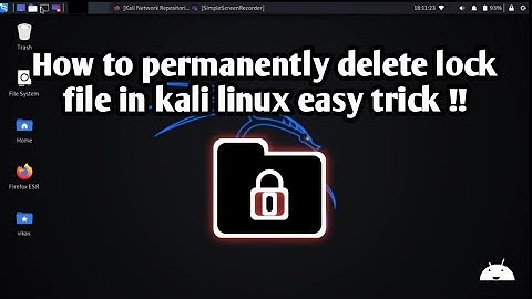 how to delete lock file permanently in kali linux easy trick!