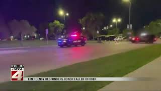 News   Emergency Responders Honor Fallen Officer