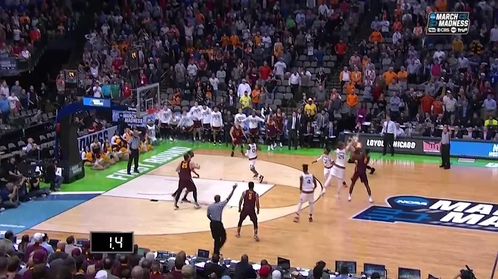 Loyola Chicago's Donte Ingram hits long buzzer-bea...