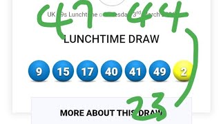 This is for the teatime and you banker is 47 as the missing number...