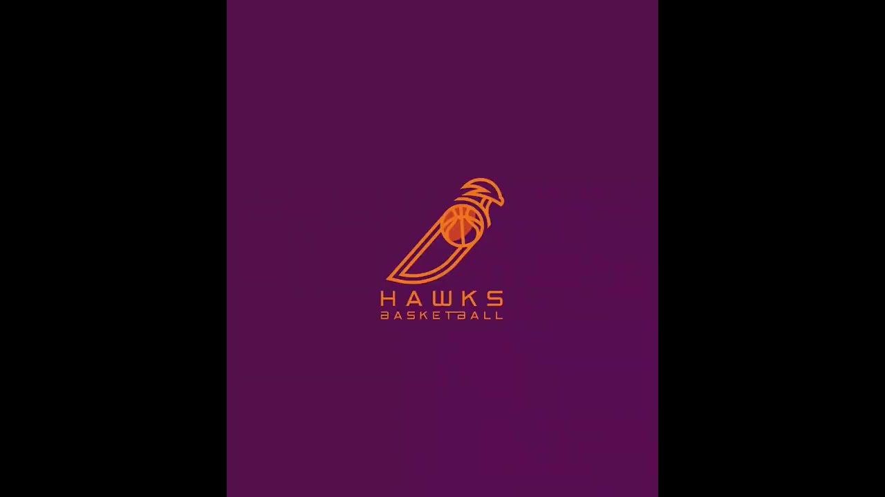 creating hawks basketball logo design  