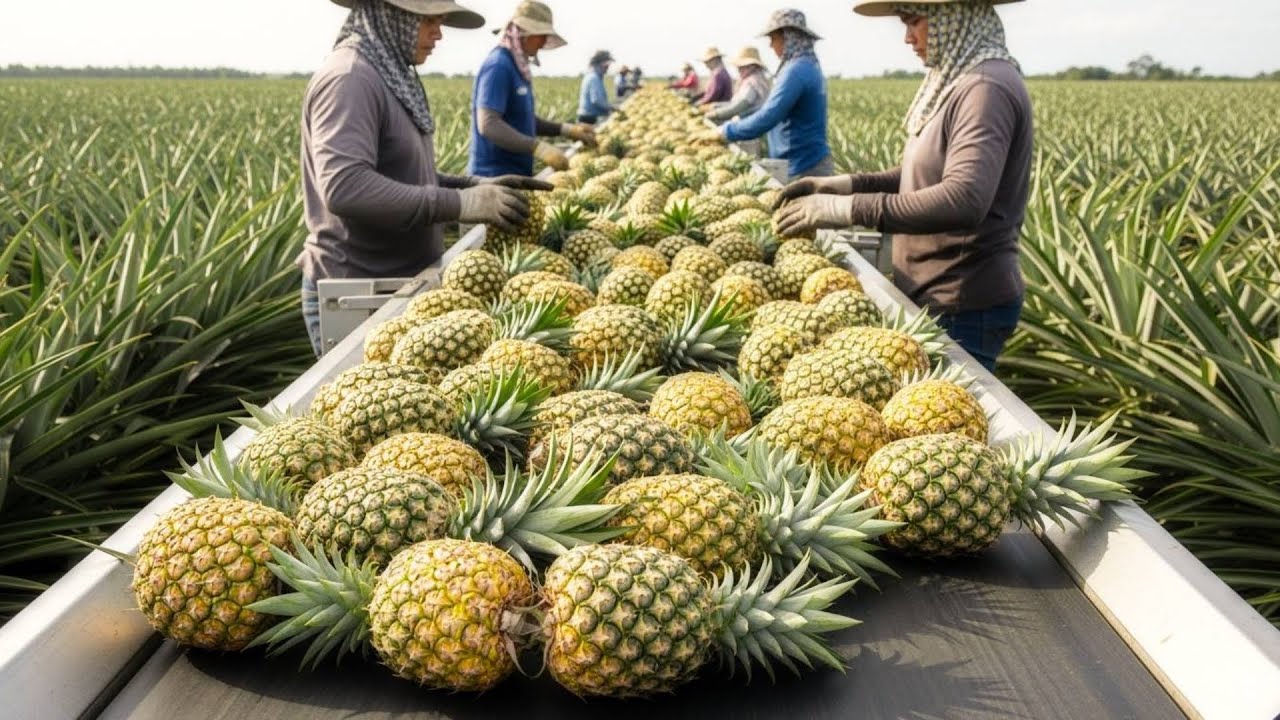 Pineapple Farming Explained | Pineapple Harvesting and Drink Making Process