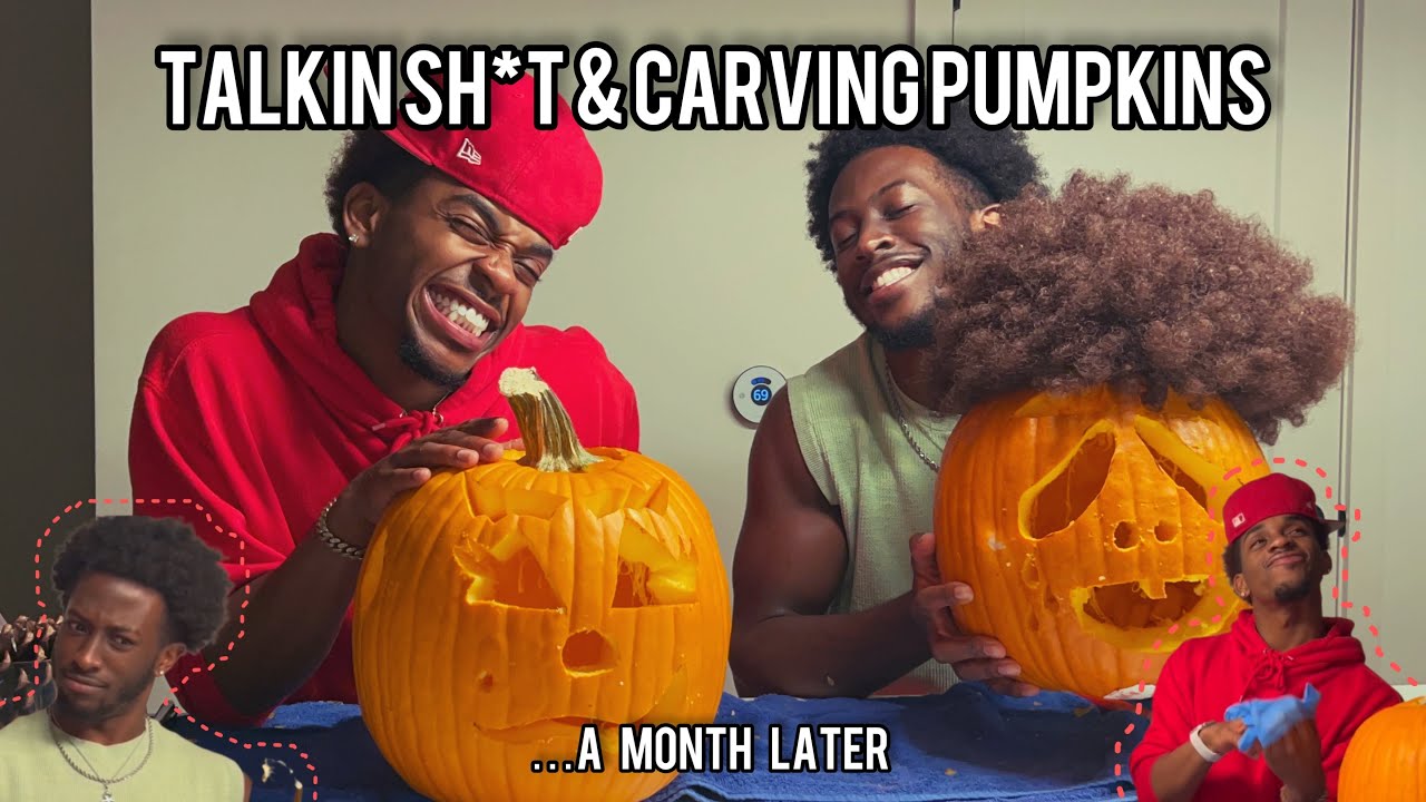 БОЛТАЕМ И РЕЖЕМ ТЫКВЫ с @isaiahxavier10