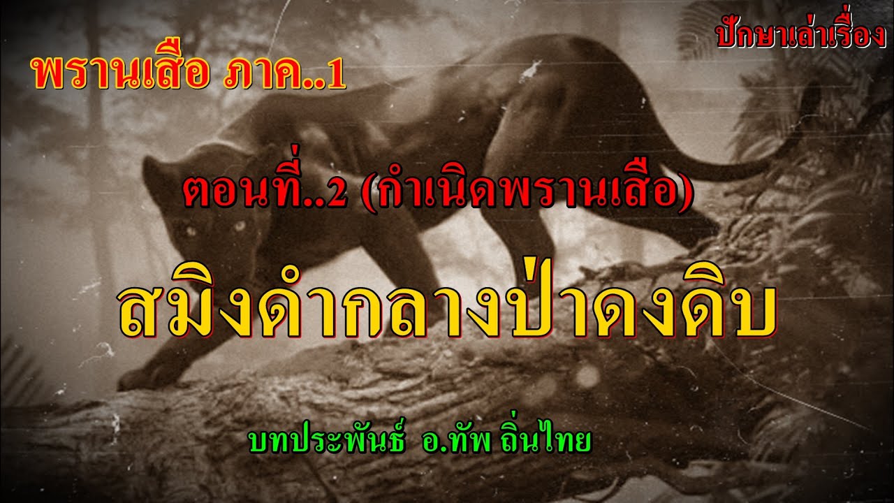 เรื่อง..พรานเสือ ภาค1 สมิงดำกลางป่าดงดิบ (กำเนิดพรานเสือ) ตอนที่..2 | ปักษาเล่าเรื่อง