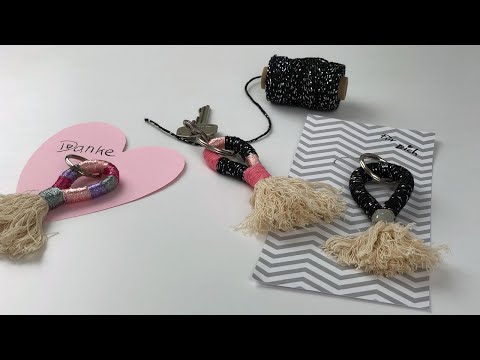 Video: DIY Minibuch Schlüsselanhänger