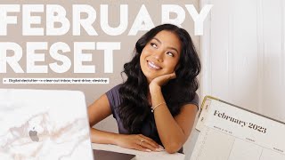 February Monthly Reset: planning \& setting goals for the new month, reflection, my recent faves