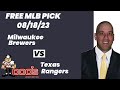 MLB Picks and Predictions - Milwaukee Brewers vs Texas Rangers, 8/18/23 Free Best Bets & Odds