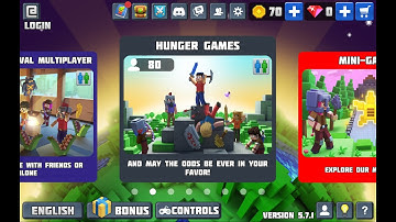 Planet of Cubes/Planet Craft: PLAYING HUNGER GAMES!
