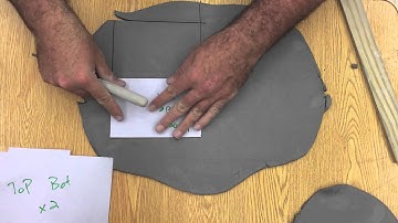 how to make a Slab sgraffito pattern box Part I
