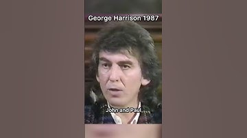 George Harrison Talks About John Lennon #georgeharrison #thebeatles #shorts