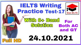 IELTS Writing Task 1 & 2 Practice Test 2021 with Answers | Academic & GT | 24.10.2021