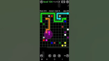 How To Solve Flow Free Rectangle Pack Level 104 11x13 Board Walk Through Solution Walkthrough