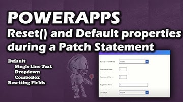 PowerApps | Using Defaults and Reset Functions when Patching SharePoint