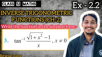 `tan^-1((sqrt(1+x^2)-1)/x)