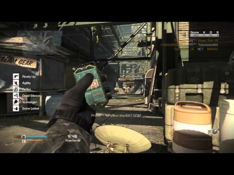Call of Duty Ghosts FFAでナイフと投げナイフ縛り@1