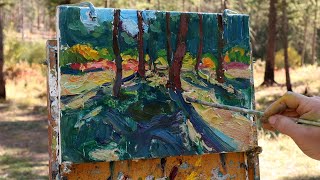 Plein Air Painting: Quick Forest Sketch