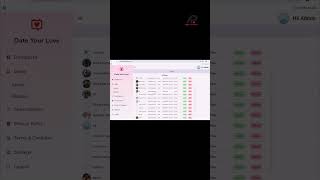 Date Your Love Mobile App UI/UX Flow.. #shorts #startup #viral