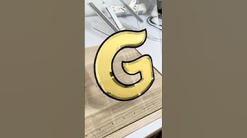 Letter G - Reverse Glass Gilding
