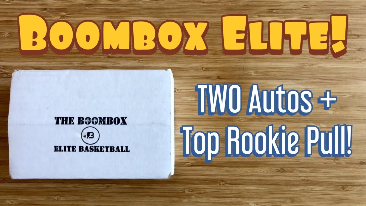 The Original Boombox Elite Basketball Subscription Box TWO Autographs