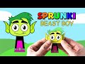 I MADE SPRUNKI BEAST BOY | How to make beast boy sprunki papercraft