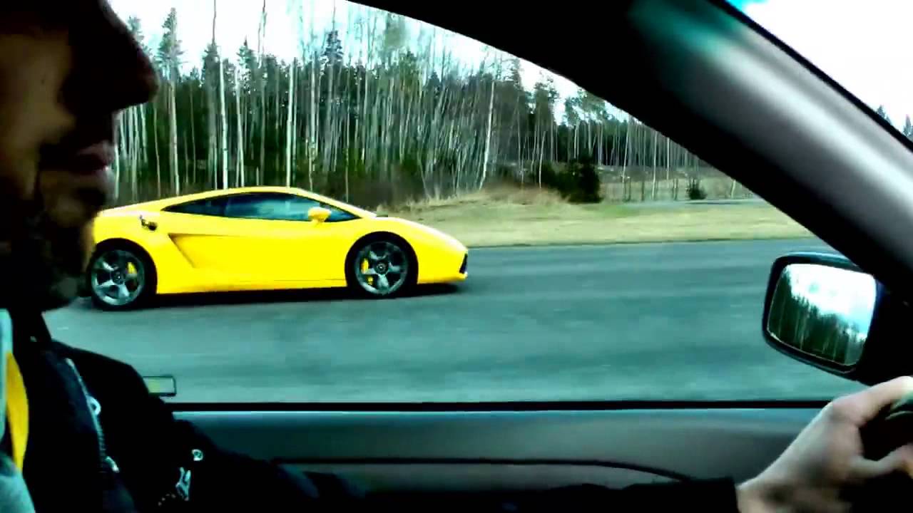▶ Volvo S40 420hp VS  Lamborghini Gallardo LP520 4 E gear