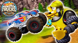 Hot Wheels Monster Trucks Face the Mighty Crushzilla! 😱 - Cartoons for Kids | Hot Wheels by Hot Wheels 17,761 views 9 days ago 1 hour, 46 minutes