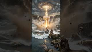 HE DESCENDED LIKE FIRE. 💙#GodsPower #ResurrectionPower #JesusMiracle @JesusTransformation