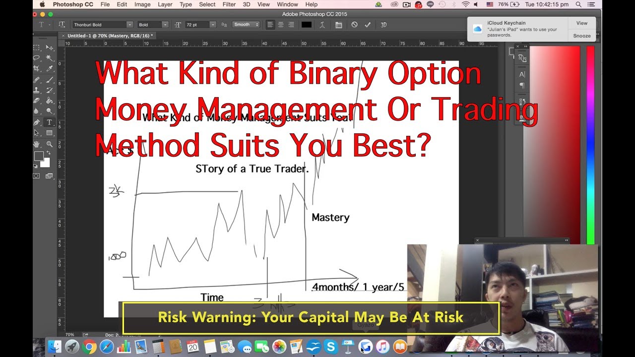 Standard approach to money management in binary options trading