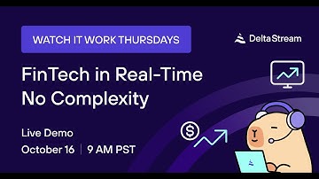 Streaming Without the Complexity: Real-Time for FinTech