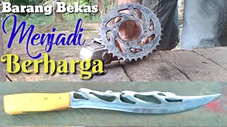 Membuat Pisau Unik Dari Gear Motor