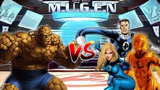 The Thing Marvel Vs Mr Fantastic Team Marvel M.i.g Mugen Special Battle