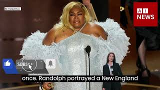 Oscars 2024  Da'Vine Joy Randolph wins best actress in a supporting role for role in 'The Holdovers'