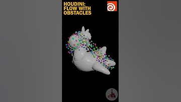 HOUDINI: FLOW WITH OBSTACLES| 3D, VFX, Animation , Dynamics and Simlation  Lessons| QizilMinor