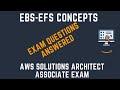 AWS EBS and EFS Concepts + Exam Questions Answered