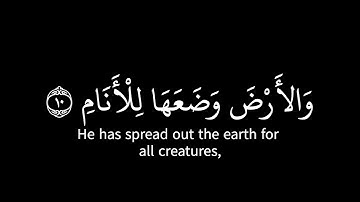 ياسر الدوسري | ماتيسر من سورة الرحمن - قرآن شاشه سوداء