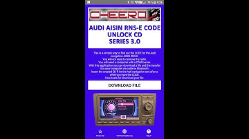 RADIO CODE FOR AUDI AISIN RNS-E - This is a simple way to find out the code for the Audi Aisin RNS-E