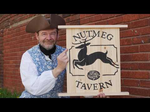 Sutler Signs and Shop Signs - Live in the Nutmeg Tavern - Sutler Signs and Shop Signs - Live in the Nutmeg Tavern