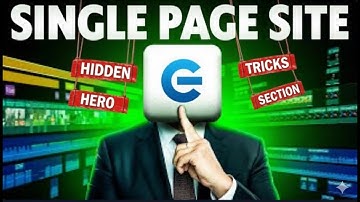 ELEMENTOR Masterclass : Build a Responsive Single Page Site | "Hero Section" Part #1