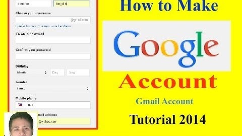 How to Make Google or Gmail Account Easy Steps: Tutorial 2014