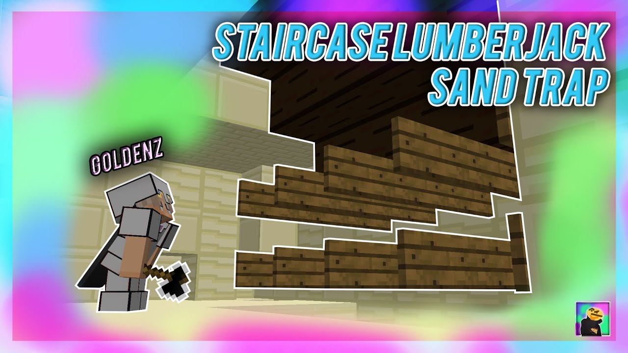 insane staircase lumberjack sand trap (easy kills) hypixel uhc YouTube