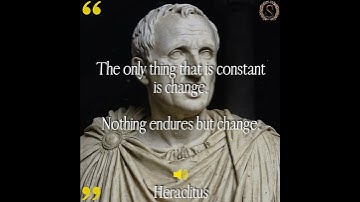 The only thing that is constant is change. Nothing endures but change    #Heraclitus #quotes #stoic