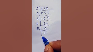 Prime factor of 512    #shortsfeed