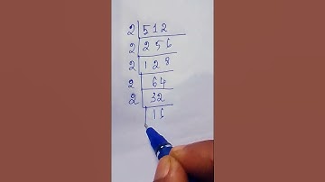 Prime factor of 512    #shortsfeed