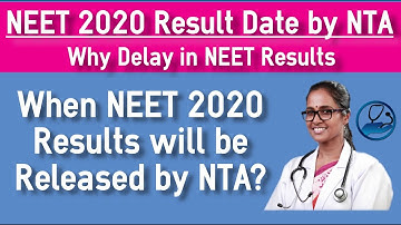 NEET 2020 Result Date  -  Latest News Updates   - Expected Date Announcement by NTA