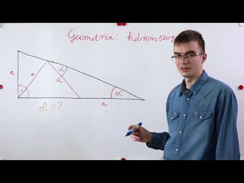 Videó: Hogyan Találunk Szöget Egy Derékszögű Háromszögben