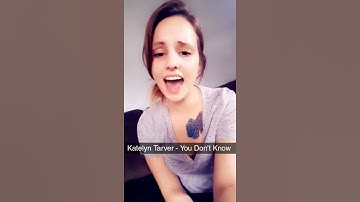 Thumbnail of Cover Katelyn Tarver You Don't Know