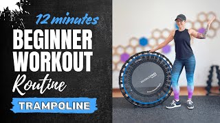 12 Minute Beginner Mini Trampoline Workout | Low Impact Rebounder Routine with Earth and Owl