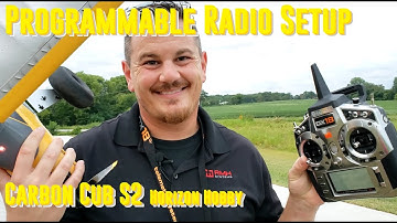 HobbyZone - Carbon Cub S 2 - 1.3m - Programmable Radio Setup & Fixes