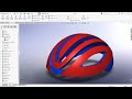 Cycle riding helmet design in solidworks| Surface complex design #btech #cadsoftware #cadsoftware