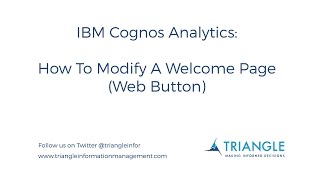 IBM Cognos Analytics(R4): How To Modify Web Buttons
